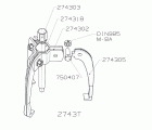 EXTRACTOR FORZA SERIE 2740T AUTOCENTRANTE LIGERO DE 3 PATAS
